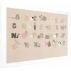 Artgeist Plakatas - rusvai gelsvas Alphabet