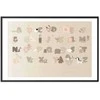 Artgeist Plakatas - rusvai gelsvas Alphabet