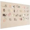 Artgeist Plakatas - rusvai gelsvas Alphabet
