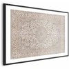 Artgeist Plakatas - Sand Carpet - Worn Persian Rug with Rich Ornamental Motifs
