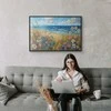 Artgeist Plakatas - Seascape – wildflowers and a view of the rough sea