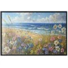 Artgeist Plakatas - Seascape – wildflowers and a view of the rough sea