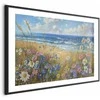 Artgeist Plakatas - Seascape – wildflowers and a view of the rough sea