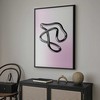 Artgeist Plakatas - Sidabrinis Intricacies - fluid metallic figure on a gradient background