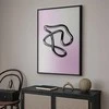 Artgeist Plakatas - Sidabrinis Intricacies - fluid metallic figure on a gradient background