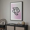 Artgeist Plakatas - Sidabrinis Intricacies - fluid metallic figure on a gradient background