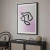 Artgeist Plakatas - Sidabrinis Intricacies - fluid metallic figure on a gradient background