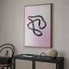 Artgeist Plakatas - Sidabrinis Intricacies - fluid metallic figure on a gradient background