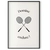 Artgeist Plakatas - Summer Games - Badminton Rackets on a Baltas Background