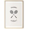 Artgeist Plakatas - Summer Games - Badminton Rackets on a Baltas Background