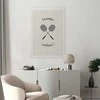 Artgeist Plakatas - Summer Games - Badminton Rackets on a Baltas Background