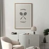 Artgeist Plakatas - Summer Games - Badminton Rackets on a Baltas Background