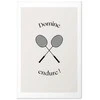 Artgeist Plakatas - Summer Games - Badminton Rackets on a Baltas Background