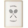 Artgeist Plakatas - Summer Games - Badminton Rackets on a Baltas Background
