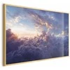Artgeist Plakatas - Sun in Hiding: The Golden Face of the Sky Over the Cloudy Sea