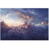 Artgeist Plakatas - Sun in Hiding: The Golden Face of the Sky Over the Cloudy Sea