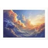 Artgeist Plakatas - Sunset Over a Cloudy Sea: A Wonderful Symphony of Colors