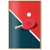 Artgeist Plakatas - Table Tennis - Ball and Racket on a Table