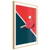 Artgeist Plakatas - Table Tennis - Ball and Racket on a Table