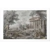 Artgeist Plakatas - Temple on the Hill - Greek Architecture in Muted Tones