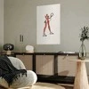 Artgeist Plakatas - Tennis Player with a Racket on a Baltas Background - Illustration