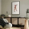 Artgeist Plakatas - Tennis Player with a Racket on a Baltas Background - Illustration