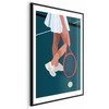 Artgeist Plakatas - Tennis Player with a Raudona Racket on the Court - Illustration