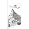 Artgeist Plakatas - The majestic Matterhorn mountain peak, crown of mountains, mountain landscape