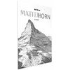 Artgeist Plakatas - The majestic Matterhorn mountain peak, crown of mountains, mountain landscape