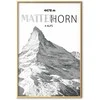 Artgeist Plakatas - The majestic Matterhorn mountain peak, crown of mountains, mountain landscape