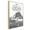 Artgeist Plakatas - The majestic Mount Logan mountain peak, crown of mountains, mountain landscape