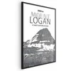Artgeist Plakatas - The majestic Mount Logan mountain peak, crown of mountains, mountain landscape