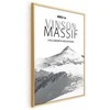Artgeist Plakatas - The majestic Vinson Massif mountain peak, crown of mountains, mountain landscape