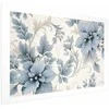 Artgeist Plakatas - Turquoise Ornamental Retro Flowers