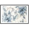 Artgeist Plakatas - Turquoise Ornamental Retro Flowers