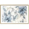 Artgeist Plakatas - Turquoise Ornamental Retro Flowers