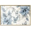 Artgeist Plakatas - Turquoise Ornamental Retro Flowers