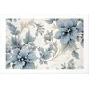 Artgeist Plakatas - Turquoise Ornamental Retro Flowers