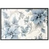 Artgeist Plakatas - Turquoise Ornamental Retro Flowers