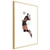 Artgeist Plakatas - Volleyball Player on a Light Background - Illustration