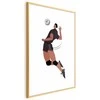 Artgeist Plakatas - Volleyball Player on a Light Background - Illustration