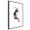 Artgeist Plakatas - Volleyball Player on a Light Background - Illustration