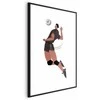Artgeist Plakatas - Volleyball Player on a Light Background - Illustration