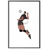 Artgeist Plakatas - Volleyball Player on a Light Background - Illustration