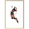 Artgeist Plakatas - Volleyball Player on a Light Background - Illustration