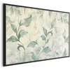 Artgeist Plakatas - Watercolor Žalias-rusvai gelsvas Leaves