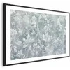 Artgeist Plakatas - Worn Floral Patterns in Muted Turquoises