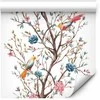 Artgeist Tapetas - Birds on a Flowering Twig