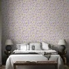 Artgeist Tapetas - Cute Creamy Little Flowers - Small flowers with creamy - wind-blown petals on a mėlynas background.