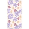 Artgeist Tapetas - Floating Flowers - Tiny - wind-borne flowers in three colors - on a light background.
